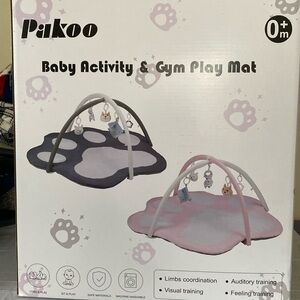 Packoo Pink and Gray Baby Activity & Gym Play Mat